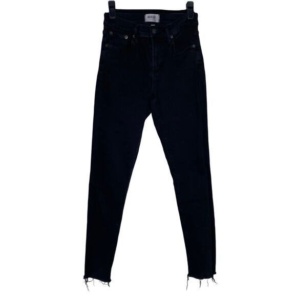 AGOLDE Black Sophie Mid Rise Ankle Skinny Jeans in Sane Size 25 - Picture 1 of 10